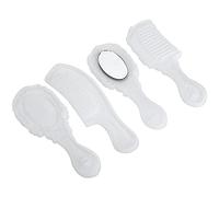 Qcwwy Silicone Comb Mirror Soft and Elastic Reusable Molds for Hair Crafting and DIY Projects Includes Comb and Mirror Mould with Comfortable Handle Daily Decoration