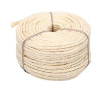 Qcwwy Sisal Rope for Cat Tree, DIY Scratching Post Replacement, 0.16 Inch X 164 Feet, Hemp Material, Cat Toy Making (White)