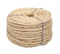 Qcwwy Sisal Rope for Cat Tree, DIY Scratching Post Replacement, 0.16 Inch X 164 Feet, Hemp Material, Cat Toy Making (Linen color)