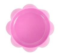 Qcwwy Small Pet Feeding Bowl Plastic Flower Shape 7.3cm Opening Feeds Two Mice with Sturdy Construction for Hamsters Guinea Pigs Chinchillas (Red)