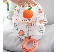Qcwwy Small Puppy Clothes Cute Pet Clothing with Tow Rope for Bichon Frise Poodle Pomeranian Cat Dog Suitable for Daily Wear (S)