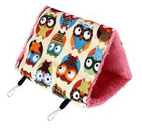 Qcwwy Soft Bird Warm Comfortable Foldable Hammock for Easy Hanging Ideal Toy for Small Birds Like Peony and Monk Parrots Garden Breeding