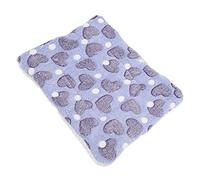 Qcwwy Soft Fleece Hamster Warm Pad Beds for Pets Rabbits Chinchilla Pet Carrier Bags (love purple)