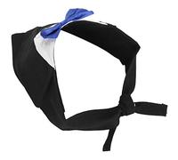 Qcwwy Soft Polyester Dog Bandana Set Bow Tie Shirt for Large Medium Dogs Teddy Beagle Poodle Pitbull Labrador Golden Retriever Party Wedding Photo Shoot (L)