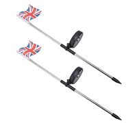 Qcwwy Solar Lights Garden IP44 Waterproofing Outdoor Solar Landscape Lighting with Adjustable Angle Panel for Lawn Patio Landscape Decorations 2PCS UK Flag Lights UK Flag