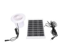 Qcwwy Solar Panel Exhaust Fan Kit Solar Panel Exhaust Fan Kit Round Vent Design Powered Air Circulation Ventilation System for Hot Weather Use in Chicken