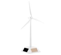 Qcwwy Solar Powered Windmill Model, Desktop Decor, Educational Learning Toy for Kids Children, Home Decor Science Fundamentals Kit