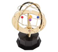 Qcwwy Solar System Model Iron Decoration, Hand-Operated Rotating Grand Orrery Model of The Solar System Ideal Kids for Study Classroom Decoration