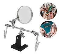 Qcwwy Soldering Stand Ornamental Tools Accessories Magnifying Glass for DIY Welding Microelectronics Maintenance Angle Adjustable Design Soldering Stand Third Hand Tool with 5X Jewelry