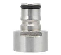 Qcwwy Stainless Steel Keg Coupler Adapter,2Pcs G5/8in Thread Beer Bucket Quick Disconnect Conversion Kit with Gas and Liquid Side Posts for Home Brewing Beer Equipment