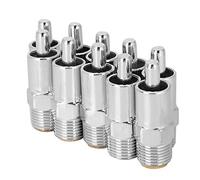 Qcwwy Stainless Steel Nipple Drinker Automatic Waterer 10 Pcs Set Water Nipple with Auto Shut Off Leakproof Design for Sows Boars Piglets Livestock Farm