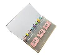 Qcwwy Storage Bags Money Saving Challenge Budget with 3 Pocket Envelopes and Personalized Cover for Cash Saving and Debt Free Journey Savings 52 Week