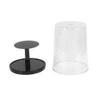 Qcwwy Storage Boxes 2 Tier 360 Degree Rotating Clear Dust Proof Display Box with Transparent Cover Stackable Showcase for Tea Sets Action Figures Dolls Collectibles Display Case for (#11)