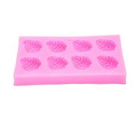 Qcwwy Strawberry Silicone Mold, Multifunction 3D Fruit Fondant Mold Non Stick Simple Demoulding Reusable Cute Baking Mould Craft Making Tool for Cake Decorating