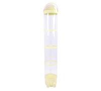 Qcwwy Stuffed Animal Storage Tube,162cm Large Transparent Plush Toy Organizer Display Bucket with Adjustable Lights Animal Zoo Storage Tower for Playroom Bedroom Kids Room (Yellow)
