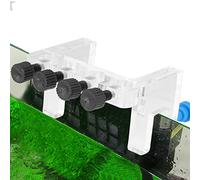 Qcwwy Support de Serrage de Tuyau D'aquarium en Acrylique Transparent, pour Conduites D'eau, équipement D'aquarium Non Toxique et Sûr, Facilite le Nettoyage du Réservoir