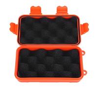 Qcwwy Survival Box, Waterproof, Shockproof Outdoor Storage Container, Material, Black,Tan,Orange, Enough Available Space, Strength, Small Articles Storage, Convenient and (Large