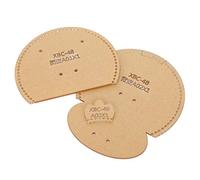 Qcwwy Templates Crafting Tools Leather Pattern Mold for Coin Purse Wallet Making with Transparent Acrylic and Protective Kraft Paper Acrylic Template Leather Craft Stencil Crafts