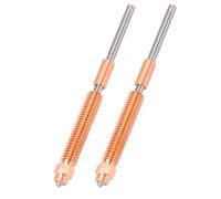 Qcwwy The Entire Metal Nozzle for K2 Plus 3D Printer, TI Alloy Heat Break, Smooth Inner Wall, 2 PCs for K2 Plus (0.4mm)