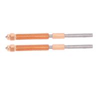Qcwwy The Entire Metal Nozzle for K2 Plus 3D Printer, TI Alloy Heat Break, Smooth Inner Wall, 2 PCs for K2 Plus (0.2mm)