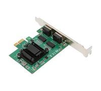 Qcwwy The PCIE Gigabit Nic Adapter with Double Stern Connections, Ideal for Customers/Work Stations in/Environments, Contains a Flat Class