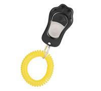 Qcwwy 【title Adjustable 3 Gears Pet Dog Training Clicker Claw Shaped with Wrist Strap for Cats Birds (Black)