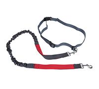 Qcwwy Training Leashes Dog Collars Leashes Safety Seat Belt with 2 Handles Elastic Cushion for Large Small Dogs Nylon Dog Leash Reflective BreakProof Adjustable Nylon Leash Dogs (Red)