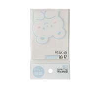 Qcwwy Transparent Notes 400 Count Pastel See Through Notes 3x3 Inch PET Adhesive Memo Pads for Reading Writing and Office School Supplies