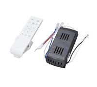 Qcwwy Universal Ceiling Fan Remote Control Kit, 6 Speeds Timer Wall Penetration Long Distance Control with Receiver for Replacement