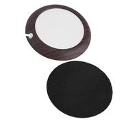 Qcwwy Usb Coffee Mug Warmer Walnut Wood Heating Pad For Hot Beverages Keeps Drinks Warm Up To 176F Great For Home Office Use Tableware (dark walnut grain)