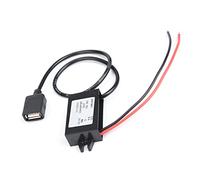 Qcwwy USB Converter DC Module 5V Output 12V to 5V Converter for Automotive GPS LED Screens