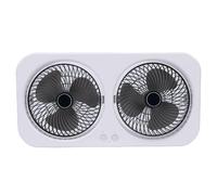 Qcwwy USB Rechargeable Dual Head Table Blower Oscillating Table Fans,Dual Head Desk Fan Portable Electric Desktop Floor Dorm Appliance USB Rechargeable 3 Speed Ventilator for Home
