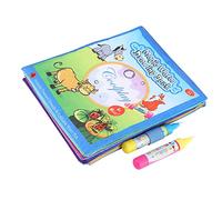 Qcwwy Water Paint Book for Coloring Without Disorder to Color for Children Book with Rechargeable Water Pencil Early Learn Toy for Kids 3+