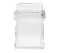 Qcwwy Water Proof ID Badge Holder Portable Airtight ID Card Container Water Proof Transparent Plastic Sealed Storage Box Key Money Cash Credit Cards Storage Case for Travel Camping