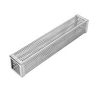 Qcwwy Wear Resistant Square Shaped Barbecue Smoke Tool BBQ Smoker 12in 304 Stainless Steel Barbecue Tube Accessory Hot or Cold Smoking Premium Pellet Smokers Temperature Resistant (#1)