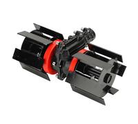 Qcwwy Weeding Wheel, Effectively Flexibility Head Tiller Upgrade Performance Saving Time and Energy Grass Weeding Wheel Universal 9 Teeth Aluminum Iron Scarifier Accessory (28mm)