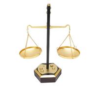 Qcwwy Weight Balancing Scale, Vintage Balance Scale Deco Collectible Mini Weights for Creative Displays and Gifts Metal Libra Jewelry Towers Tray Organizer Storage