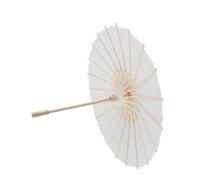 Qcwwy White Color Paper Decorative Umbrella Parasol Paper Canopy 60Cm Diameter School Activity Parasol Drying Supplies (Diameter 40cm)