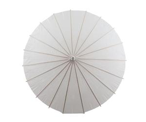 Qcwwy White Color Paper Decorative Umbrella Parasol Paper Canopy 60Cm Diameter School Activity Parasol Drying Supplies (60cm / 23.6in)