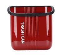 Qcwwy Wide Opening Glad Roomate Garbage Hanging Trash Can Mountable Indoor Compost Bucket Wide Opening Glad Roomate Garbage Space Saving Under Counter Small Waste Bin for (Red)