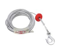 Qcwwy Winch Cable Steel Wire Rope 30m 8000kg Load Bearing Heavy Duty with 6mm Diameter for Industrial Recreational Lifting Pulling
