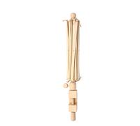Qcwwy Wooden Umbrella Swift Yarn Winder, Adjustable Clamp for Yarn Ball Conversion, 25in Solid Wood Tool for Knitting Enthusiasts