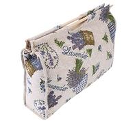 Qcwwy Yarn Organizer for Knitting Needles and Sewing Tools - Exquisite and Practical Wood Handle Woven Fabric Storage Bag, Convenient Zipper Fastener - Ideal for Knitters and Craft