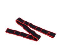 Qcwwy Yoga Band Elastic Stretch Belt for Dance Pilates and Gymnastics Improves Flexibility and Corrects Posture Suitable for Users Above 55.1 in Dance Supplies (Red)