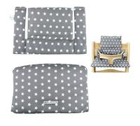 QCXWCJWD Highchair Cushions, Soft And Comfortable High Chair Cushion for Stokke, Machine Washable, for Support and Comfort, Children's Dining Chair Cushions for Baby Eating and Anti-dirty (Stars)