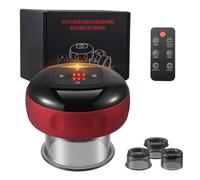 QCXWCJWD Smart Breathing Set Suck Cup, Electric Cupping Therapy Set for Body Reduce Muscle Pain, 12 Levels and 3 Suction Modes, Adjustable Massage Suction Cups Set for Officer Homeworker