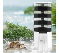 QCXWCJWD Turtle Tank Filter, 1000L/h Quiet Aquarium Fish Tank Filter with Water Change & Filtration, 4 Stage Low Water Level Aquarium Filter, Waterfall Bio-Filtration & Safe Design for 200-400L Tanks