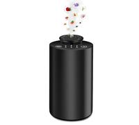 QCXWCJWD Waterless Essential Oil Diffuser, Portable Aromatherapy Diffuser, USB Rechargeable with 3 Timer Settings, 4 Level Atomization (Black)