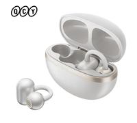 QCY Crossky C50 CT06 Clip-On Earbuds Bluetooth 6.0 Open-Ear Dual-Magnet Drivers Bass Boost Headset 4 Mic AI Clear Calls 35H IPX5 PINK