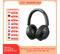 QCY H3S -56dB Adaptive ANC Over Ear Headphone Hi-Res LDAC Spatial Sound Wireless Earphone Bluetooth 6.0 Dual Driver 102H Headset H3S-BLACK